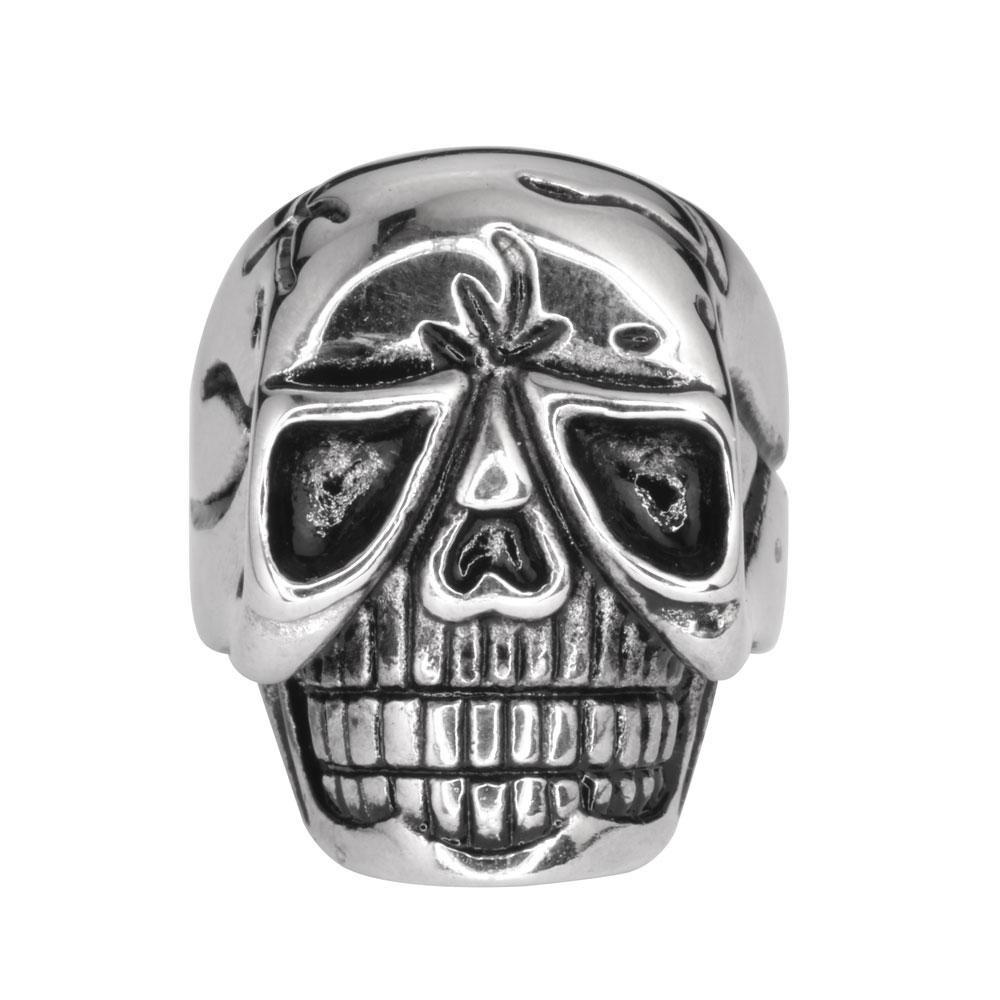 Gents Alien Ring Stainless Steel Motorcycle Biker Jewelry