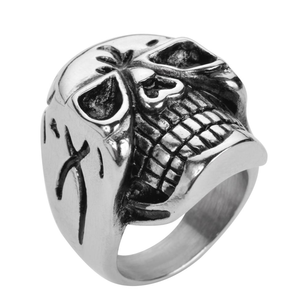 Gents Alien Ring Stainless Steel Motorcycle Biker Jewelry