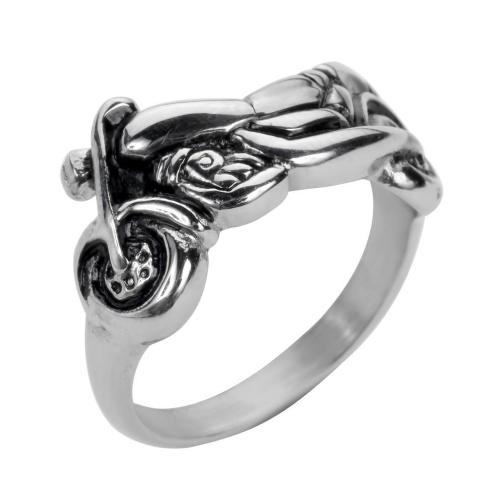 Women's Motorcycle Bike Ring Stainless Steel Motorcycle Jewelry5 10