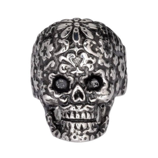 Women's Flower Ring Stainless Steel Motorcycle Jewelry5 9