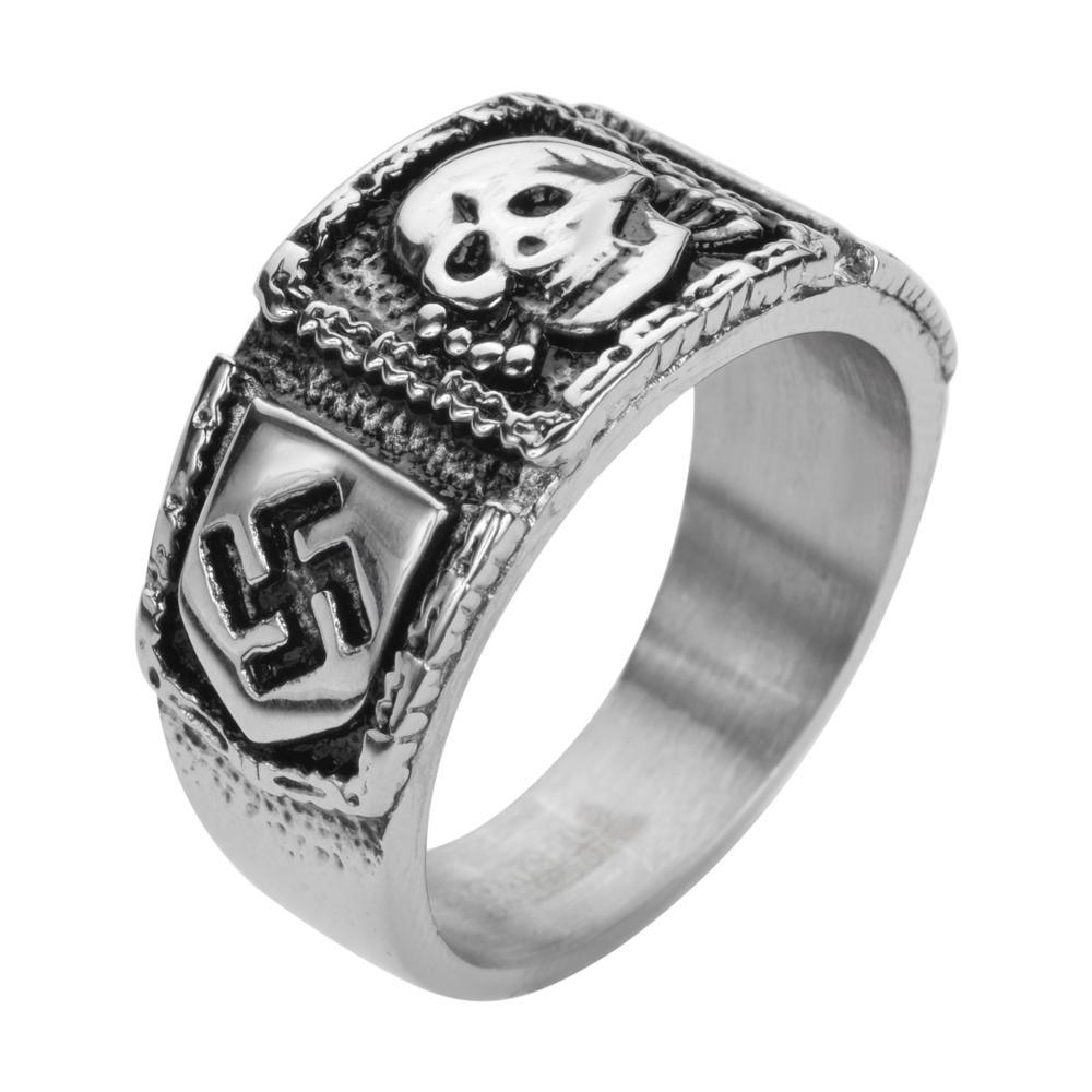 World War II Ring Replica Stainless Steel Motorcycle Jewelry