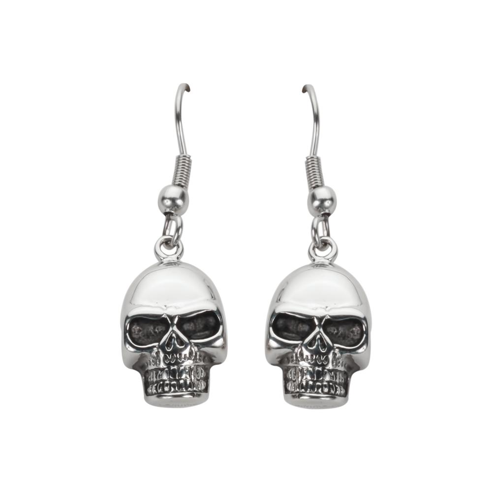 Earrings French Wire Stainless Steel Motorcycle Biker Jewelry