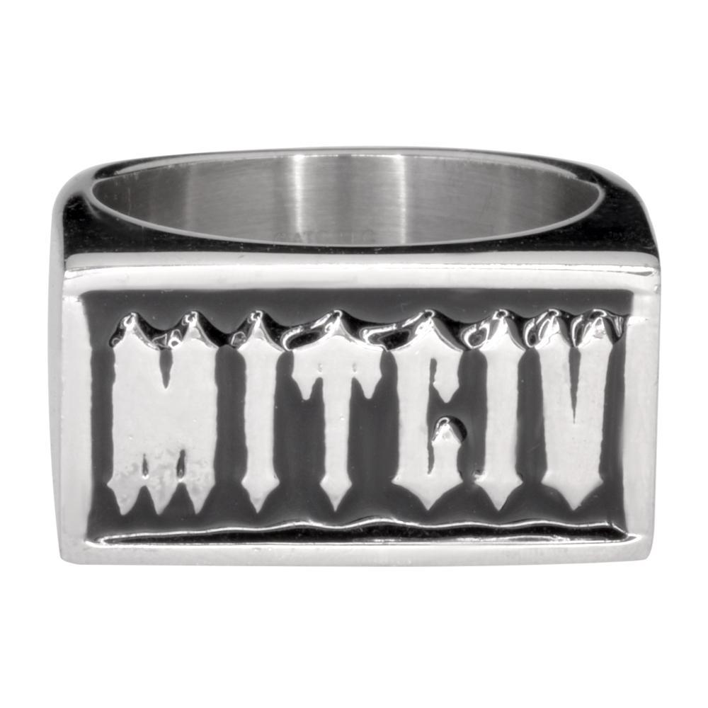 Gents Victim Ring Knock Out Forehead Stamp Stainless Steel Motorcycle Biker Jewelry