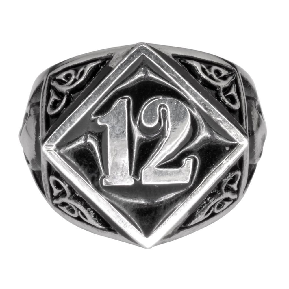 12 Ring Stainless Steel Motorcycle Biker Jewelry