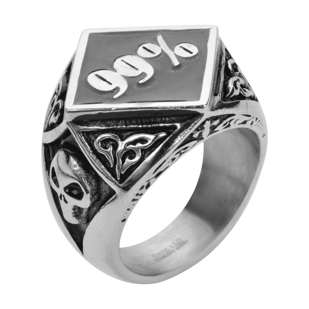 99% Ring Stainless Steel Motorcycle Biker Jewelry