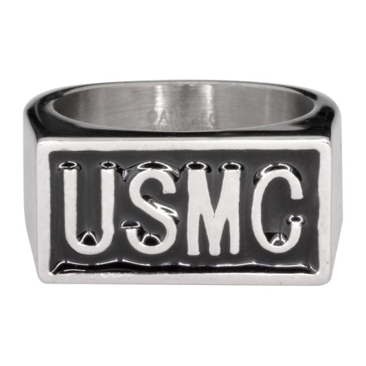 Gents USMC Ring Stainless Steel Military Jewelry