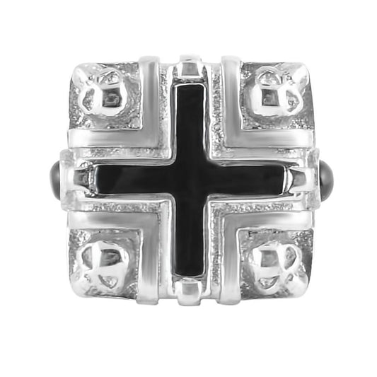 Gents' Four Cross Ring Stainless Steel Motorcycle Jewelry