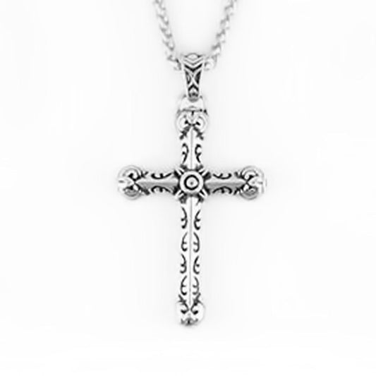 Gents Tribal Cross Stainless Steel Christian Motorcycle Jewelry $45.00