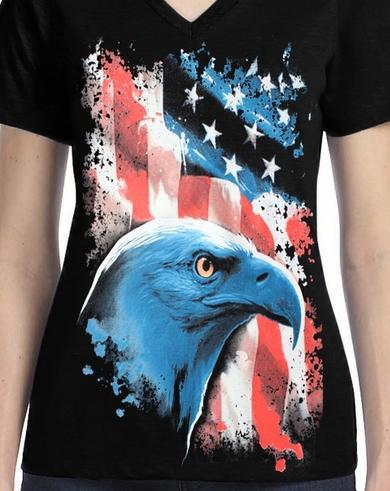 Badass Jewelry American Icon Ladies' Black T-shirt