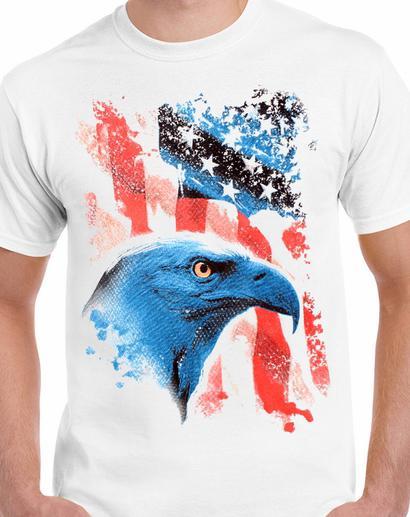 Badass Jewelry American Icon Men's White T-shirt