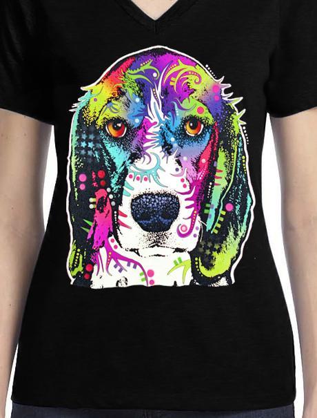 Badass Jewelry Beagle Ladies' Black T-shirt