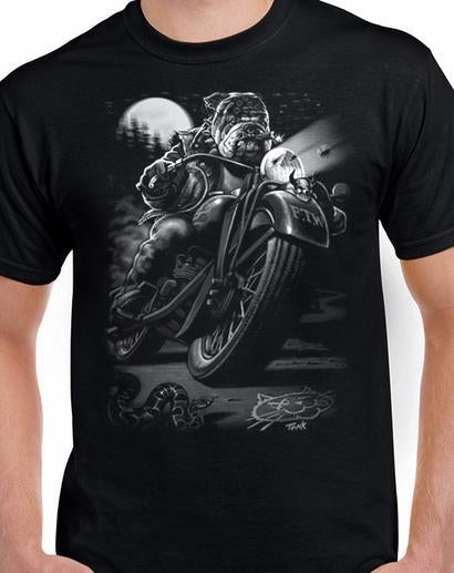 Badass Jewelry Cats Suck Biker Men's Black T-shirt