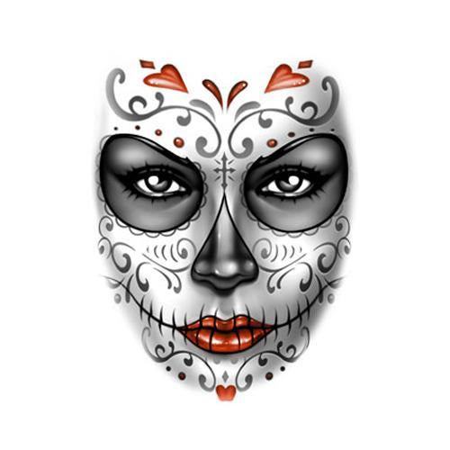 Badass Jewelry Day of the Dead Ladies' White T-shirt