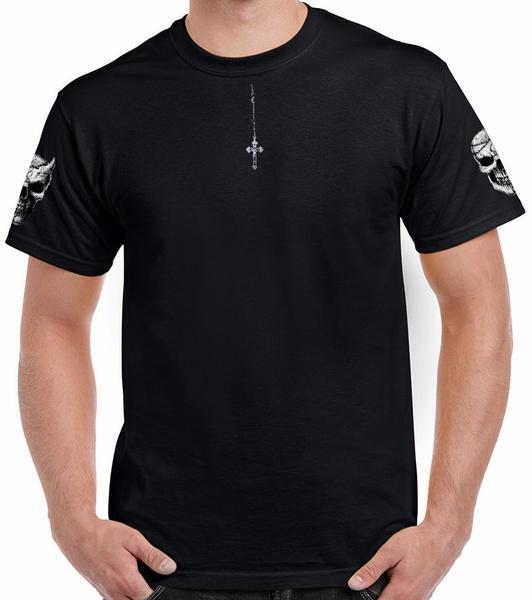 Badass Jewelry Demon Angel Men's Black T-shirt