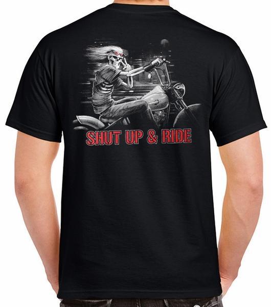 Badass Jewelry Freedom Rider Men's Black T-shirt