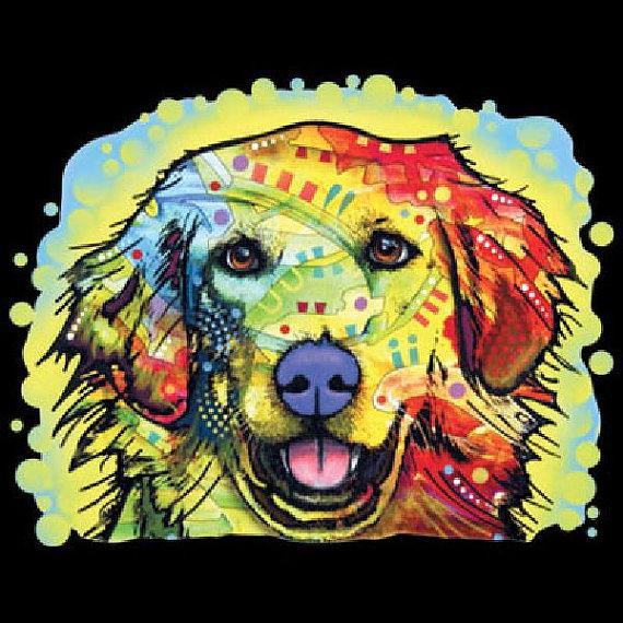 Badass Jewelry Golden Retriever Ladies' Black T-shirt