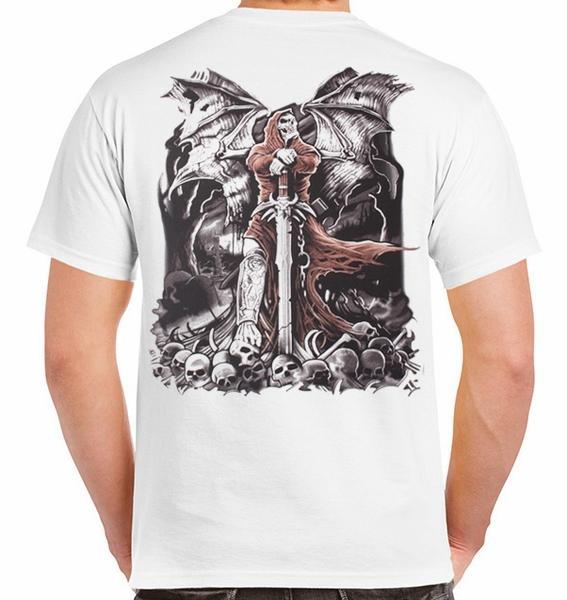 Badass Jewelry Gravestone Reaper Men's White T-shirt