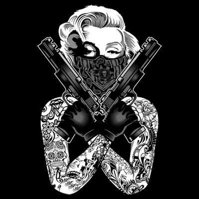 Badass Jewelry MM Gangster Men's Black T-shirt