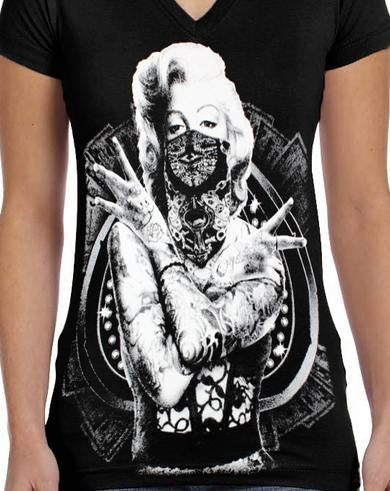 Badass Jewelry MM Outlaw Ladies' Black T-shirt