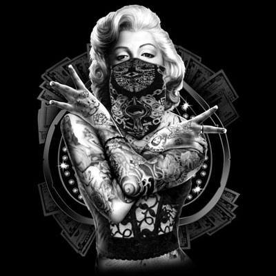 Badass Jewelry MM Outlaw Ladies' Black T-shirt
