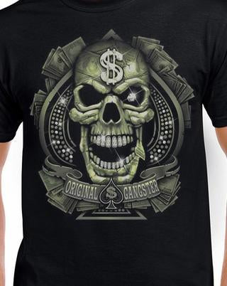 Badass Jewelry Original Gangster Men's Black T-shirt
