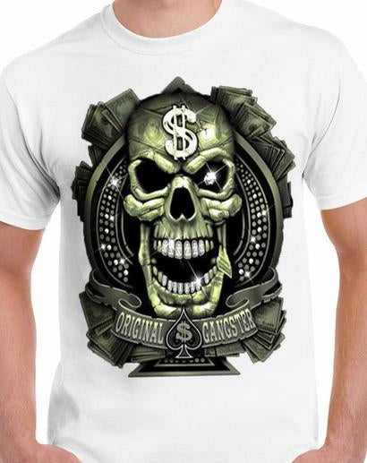 Badass Jewelry Original Gangster Men's White T-shirt