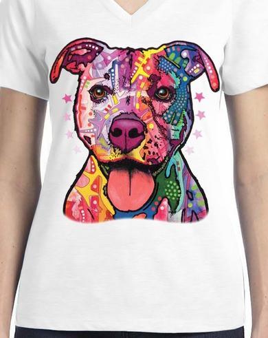 Badass Jewelry Pitbull Ladies' White T-shirt