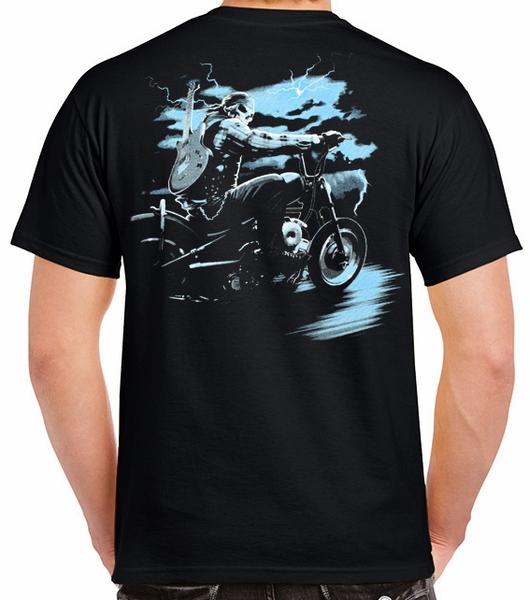 Badass Jewelry Rock N Ride Men's Black T-shirt