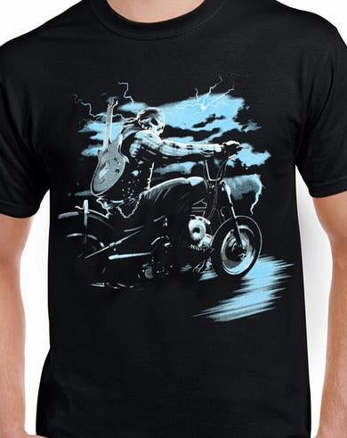 Badass Jewelry Rock N Ride Men's Black T-shirt