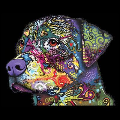 Badass Jewelry The Rottweiler Ladies' Black T-shirt