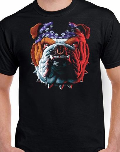Badass Jewelry Tuff Dog Men's Black T-shirt