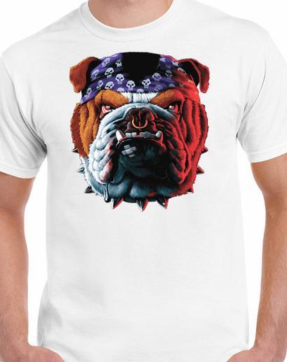 Badass Jewelry Tuff Dog Men's White T-shirt