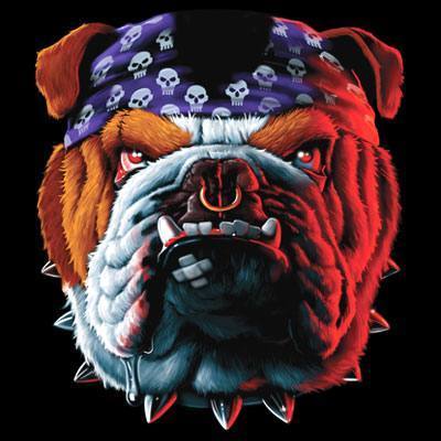 Badass Jewelry Tuff Dog Men's White T-shirt