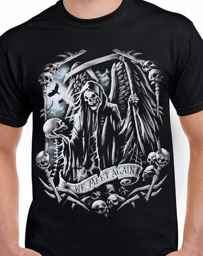 Badass Jewelry We Meet Again Men's Black T-shirt