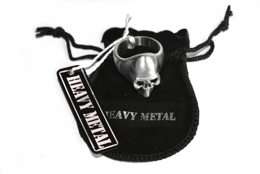 BRUSHED FINISH Ring Imitation Black Eyes Stainless Steel Solid Inside