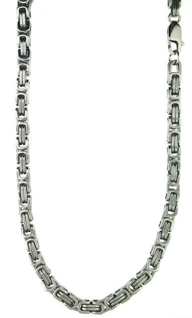 (2 Pcs) Byzantine Bracelet & Necklace Set (Stainless Steel)