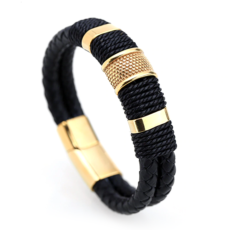 Breath of Centuries Leather Bracelet