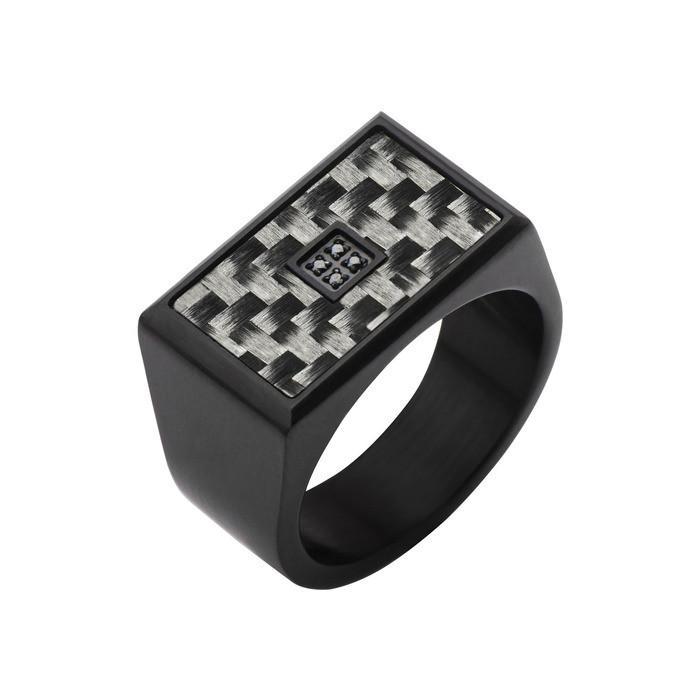Black Ring with Black IP (Stainless Steel)