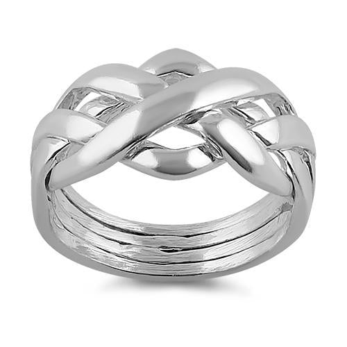 Sterling Silver Puzzle Ring