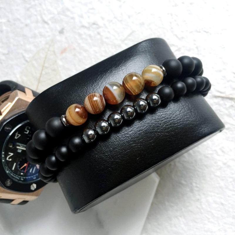 Black Agate Inner Peace Bracelet