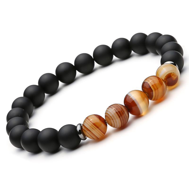Black Agate Inner Peace Bracelet