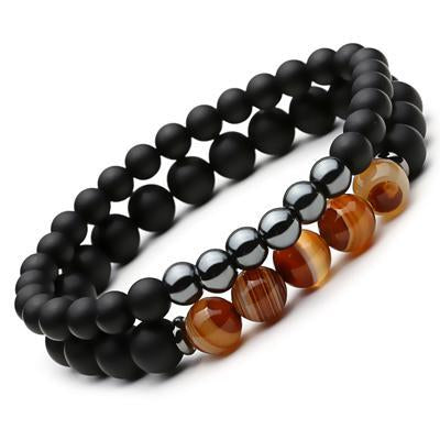 Black Agate Inner Peace Bracelet