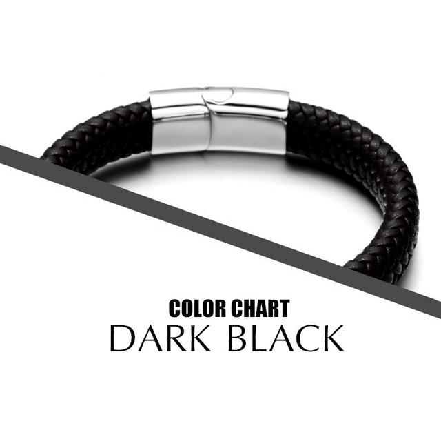Fearless Spade Leather Bracelet