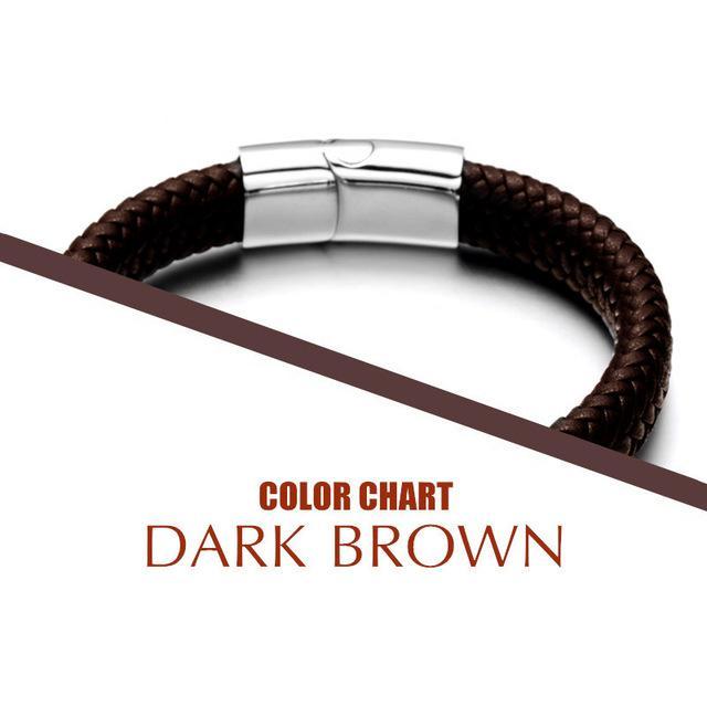 Fearless Spade Leather Bracelet