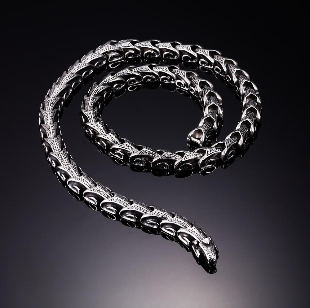 Wide Knight's Dragon Bracelet