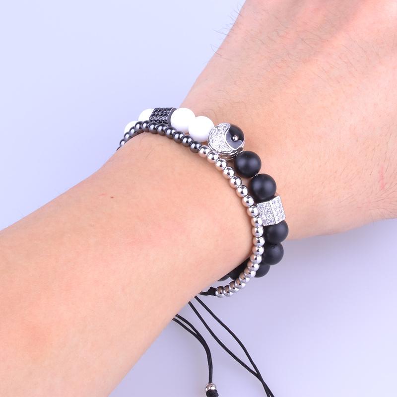 Yin Yang Paradox Bracelet 2pcs Set