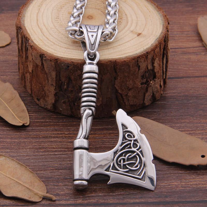 Viking Axe Bottle Opener Pendant Necklace