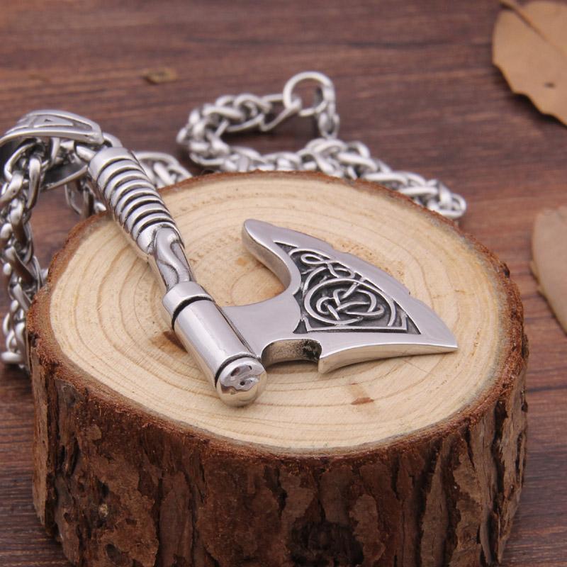 Viking Axe Bottle Opener Pendant Necklace