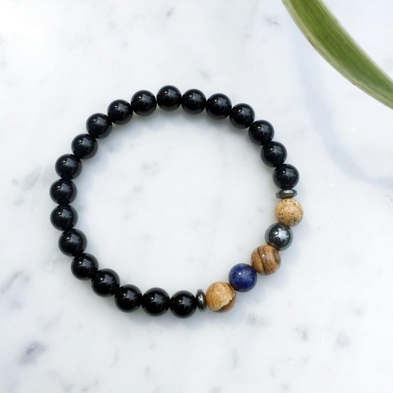 Super Warrio Hematite Bracelet Set 2pcs