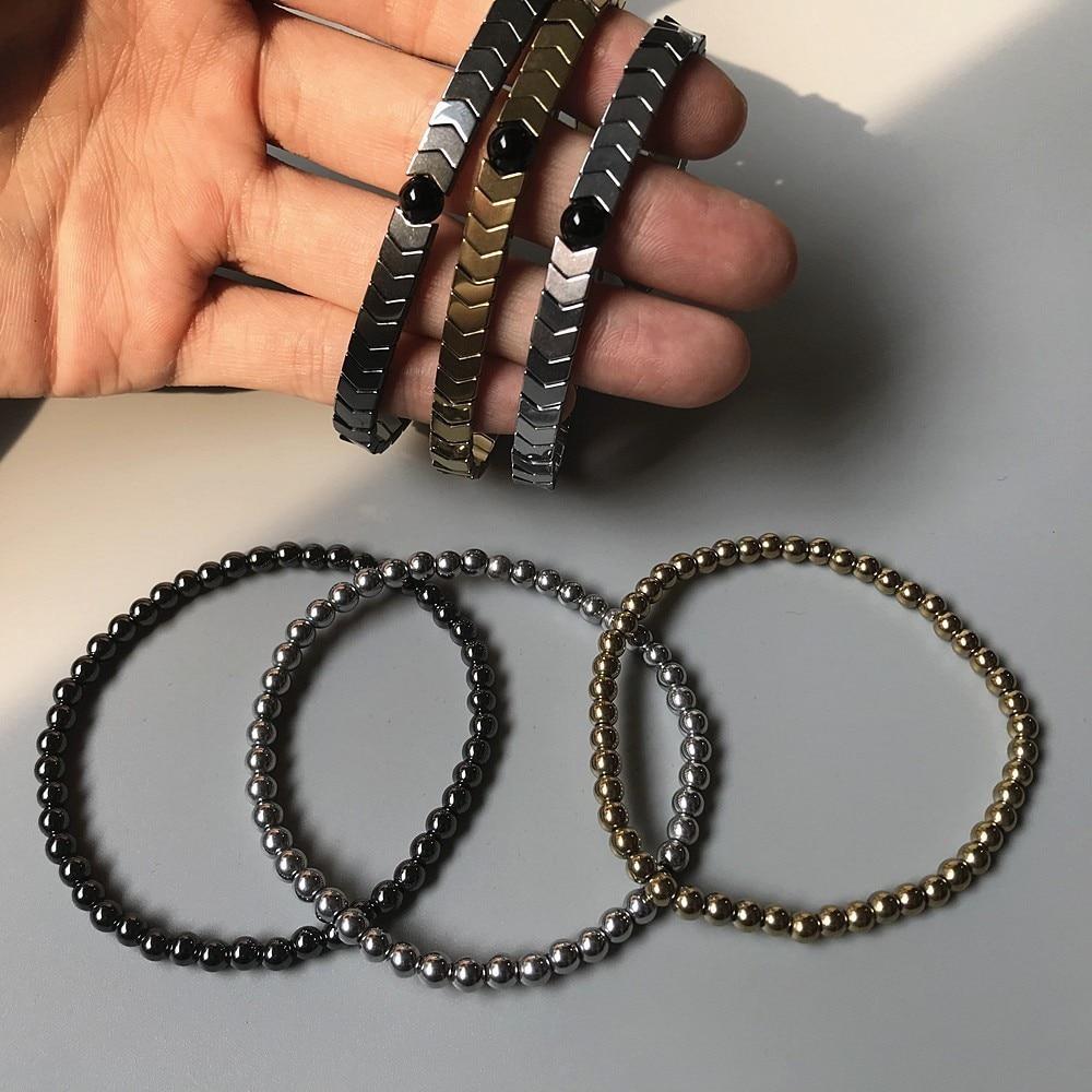 Chevere Hematite Bracelet Set 2pcs